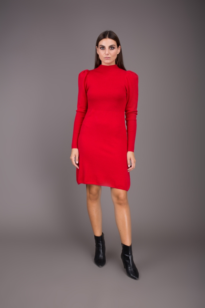 Abito maglia clearance rosso