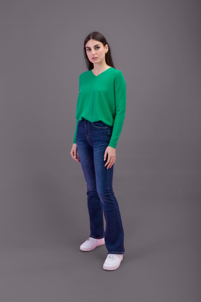 JEANS ZAMPA VITA ALTA